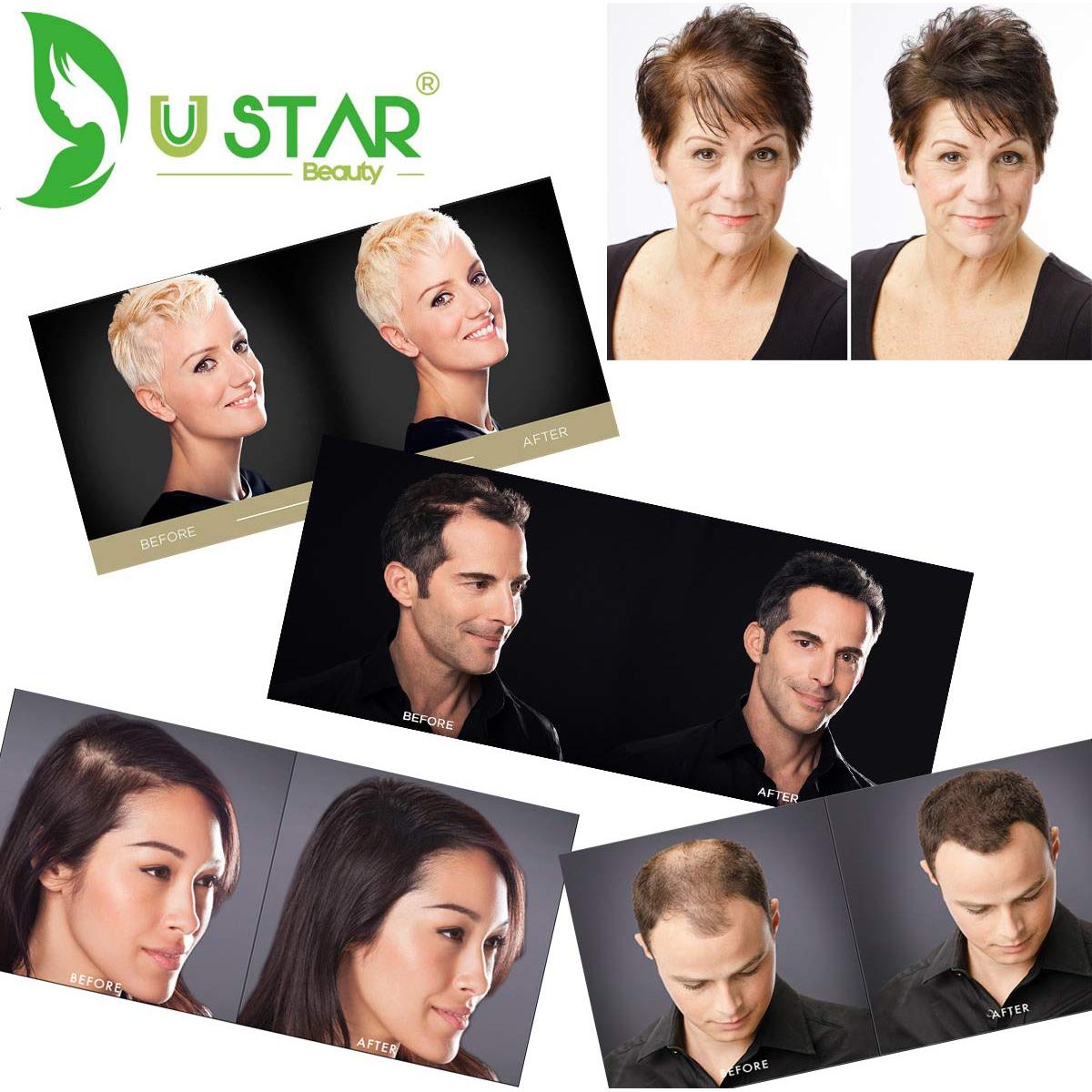 Fibras de Keratina USTAR para Cabello Marrón Medio 12g