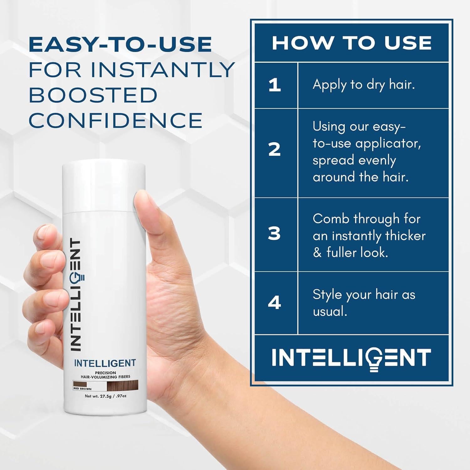 Fibras Voluminizadoras de Cabello Inteligentes Marrón Medio 27.5g