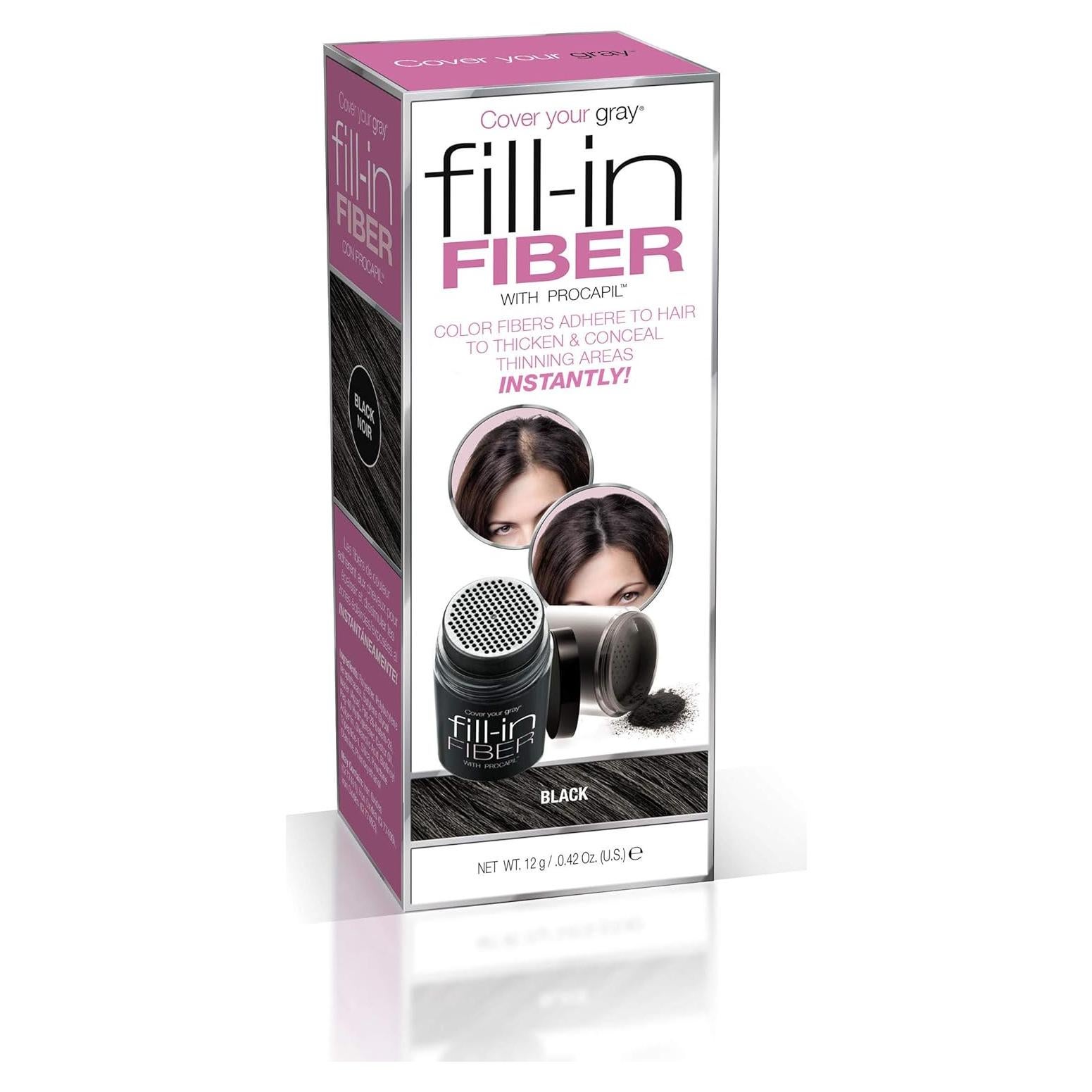 Cubre Tu Gris Pro Relleno Fibras - Negro, 22.68g