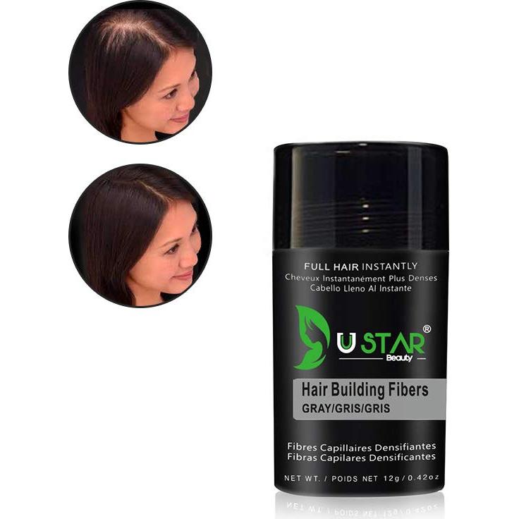 Fibras de Cabello de Queratina USTAR 12g - Volumen Natural