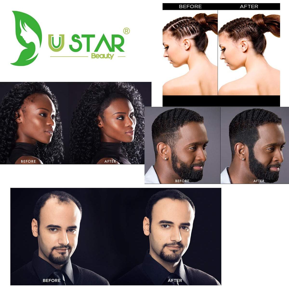 Fibras de Cabello de Queratina USTAR 12g - Volumen Natural