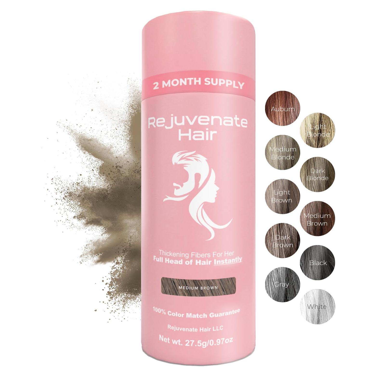 Fibras para Cabello Fino Rejuvenate - Marrón Medio 27.5g