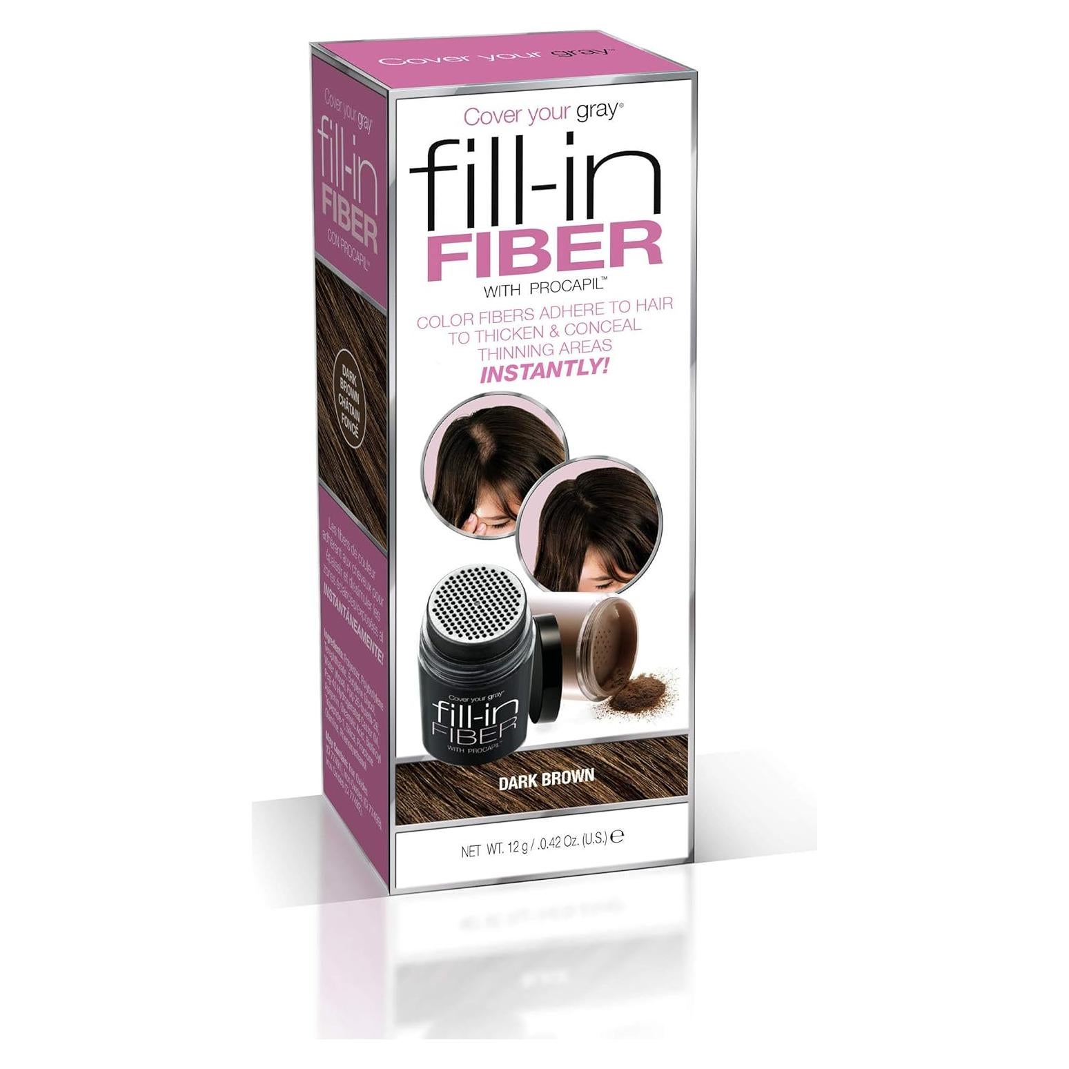 Cubre Tu Gris Pro Relleno Fibras Marrón Oscuro 150g