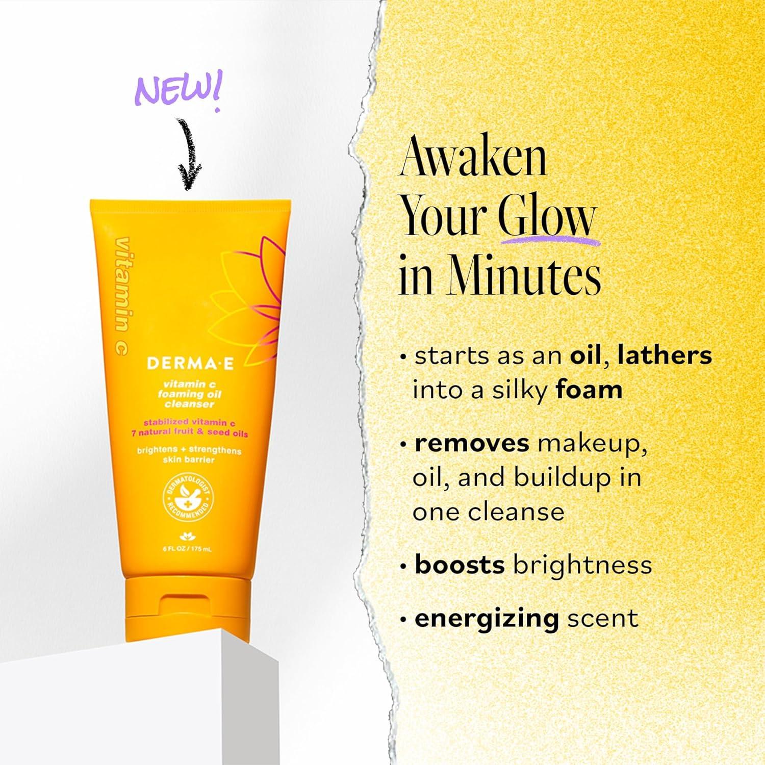 Limpiador Facial Espumoso Derma E con Vitamina C 177 ml