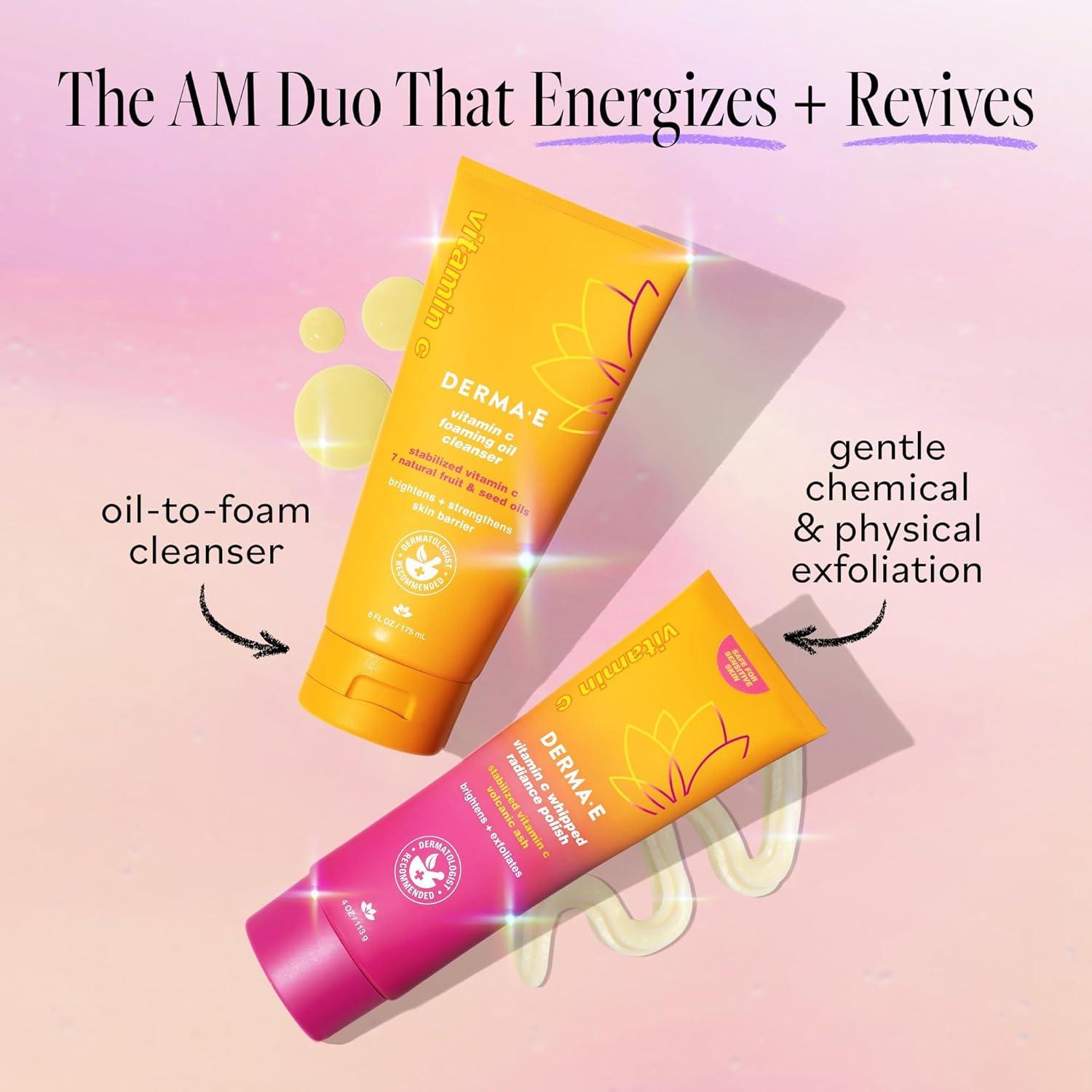 Limpiador Facial Espumoso Derma E con Vitamina C 177 ml