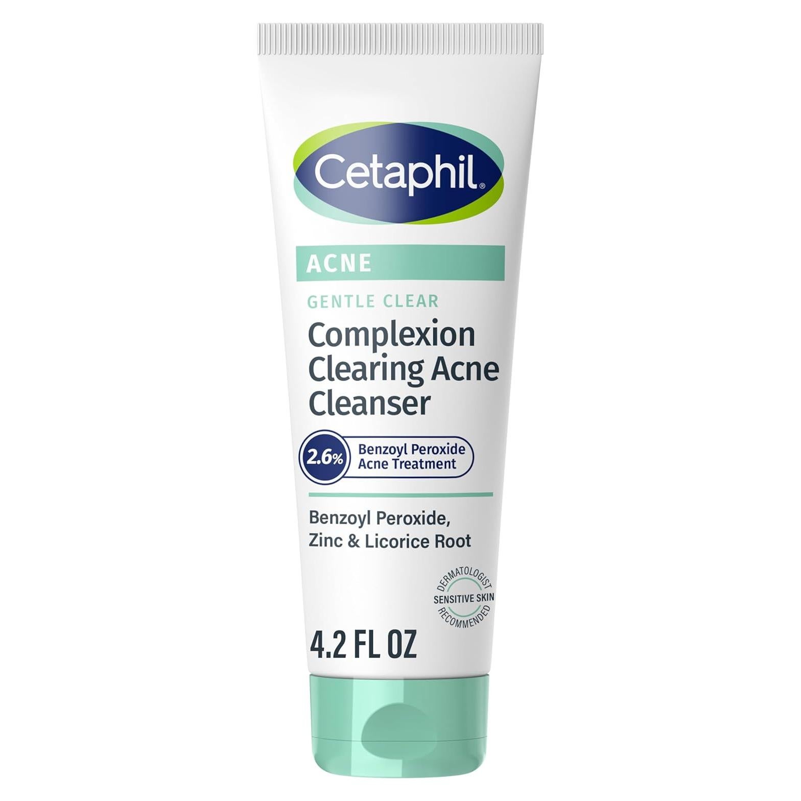 Limpiador Suave Cetaphil para Acné 2.6% BPO 119g Piel Sensible