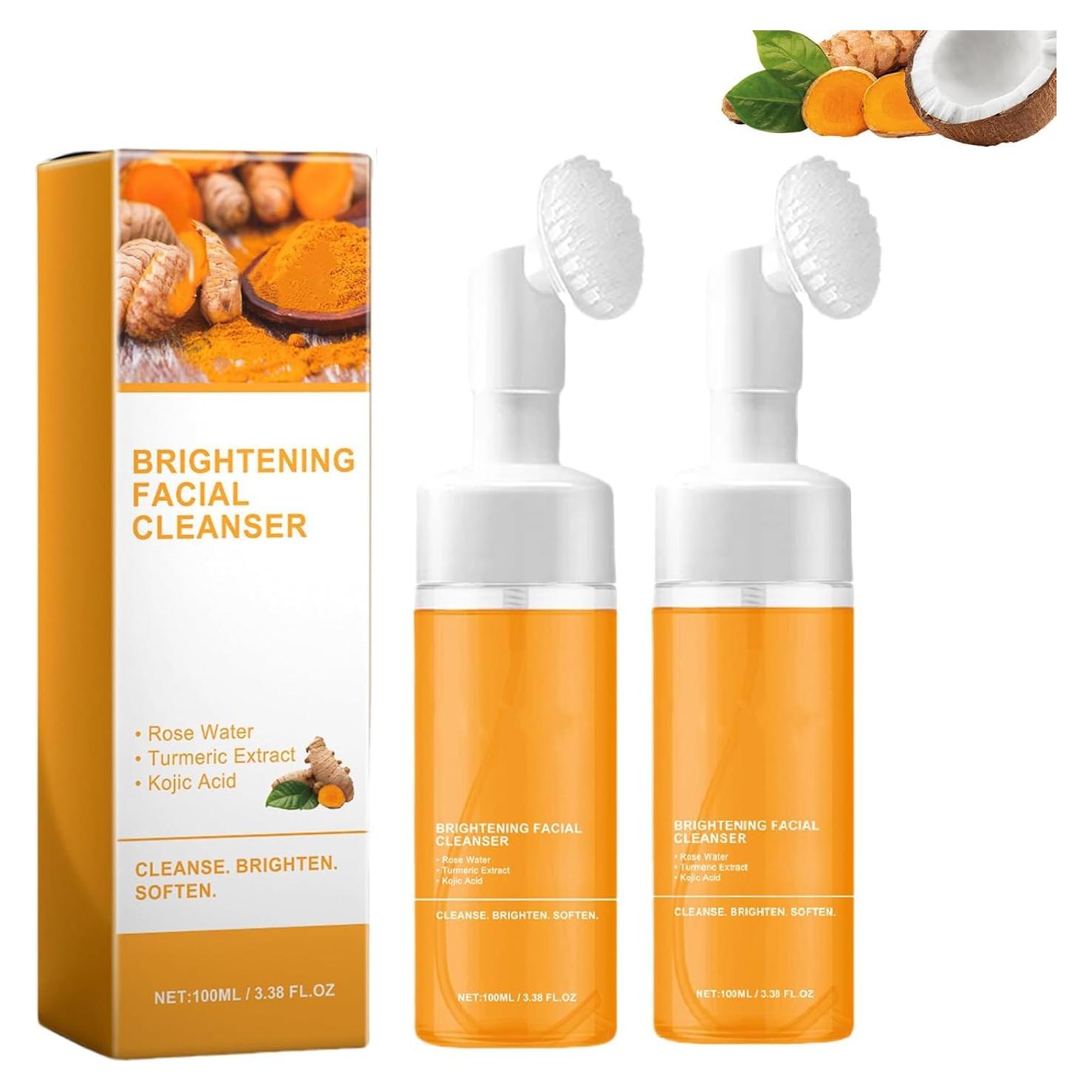 Gel Limpiador Facial de Cúrcuma DGJDFJ 2pcs 358g Hidratante