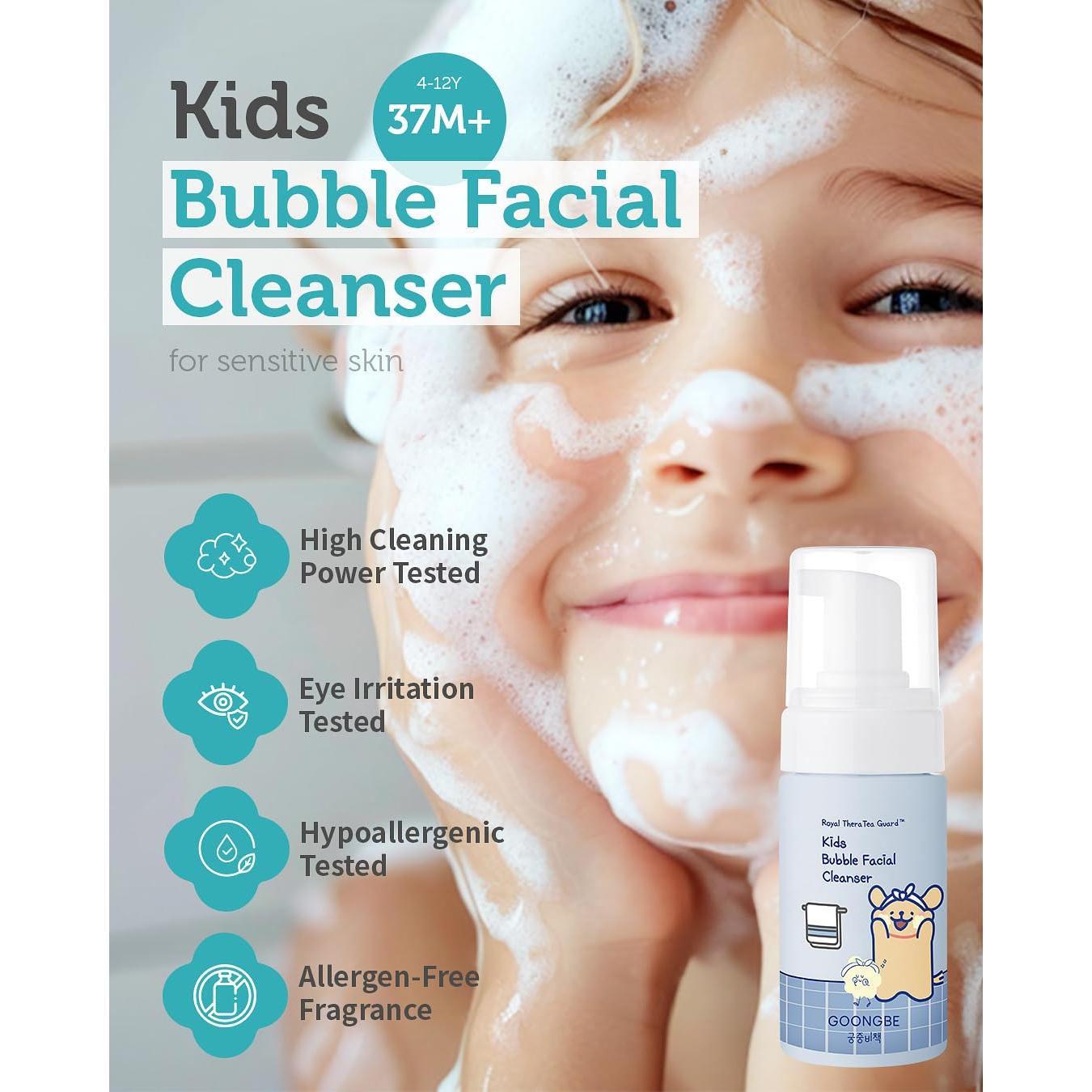 Limpiador Facial Burbuja GOONGBE para Niños 100 ml - pH Bajo
