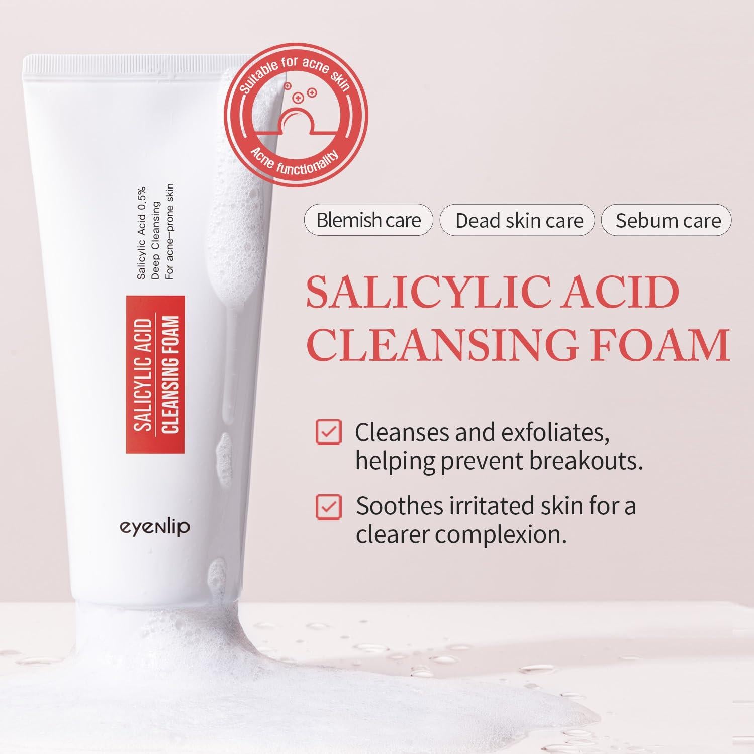 Espuma Limpiadora Facial Ácido Salicílico 150 ml - Cuidado Piel Coreano