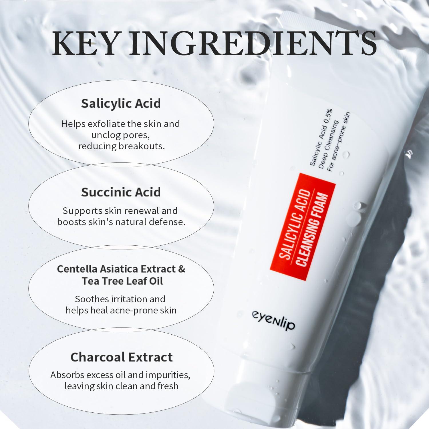 Espuma Limpiadora Facial Ácido Salicílico 150 ml - Cuidado Piel Coreano