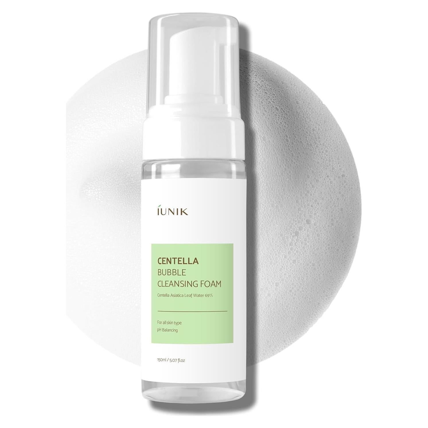 Limpiador Facial Espumoso Vegano iUNIK 150 ml - Centella Asiática