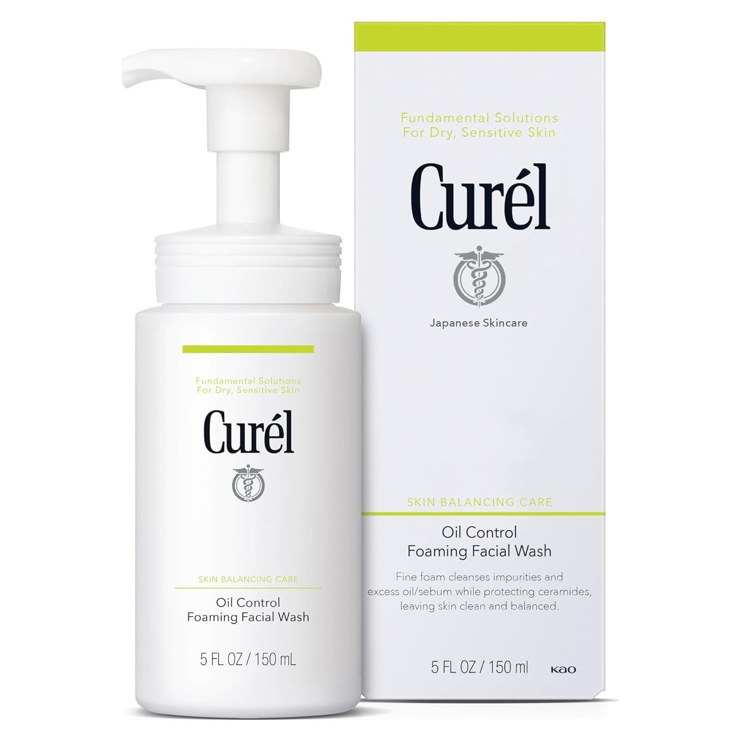 Limpiador Facial Espumoso Curél Control de Aceite 142 g