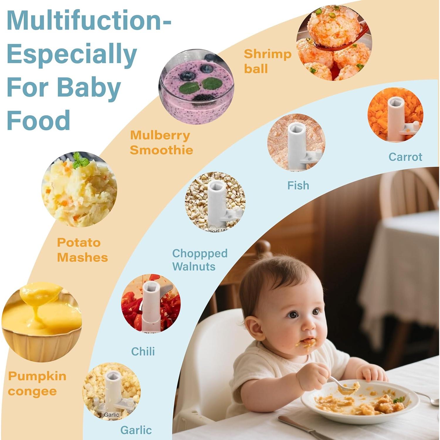 Picador de Alimentos Manual SXSWNSDLX 500ml Azul - Versátil y Eficiente