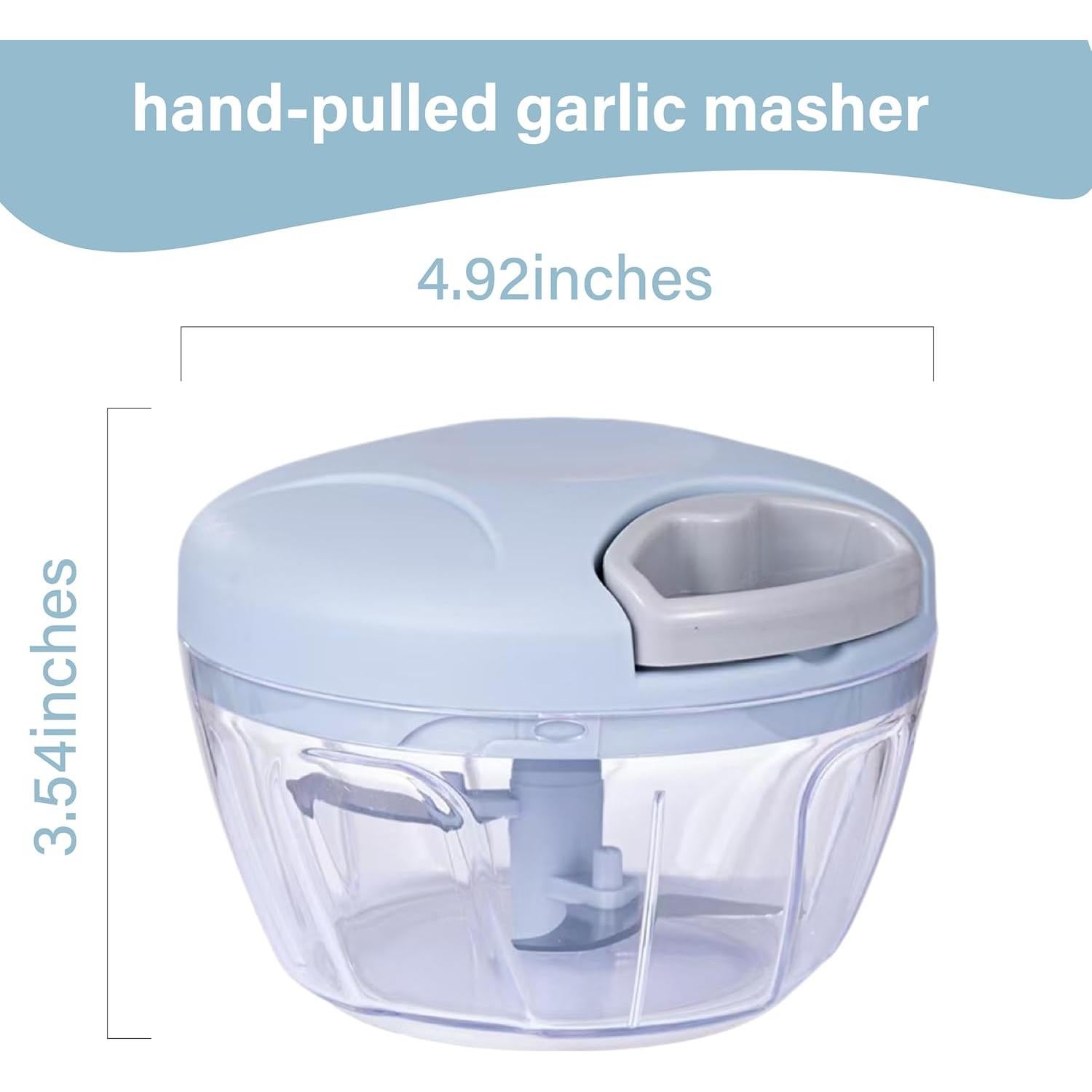 Picador de Alimentos Manual SXSWNSDLX 500ml Azul - Versátil y Eficiente