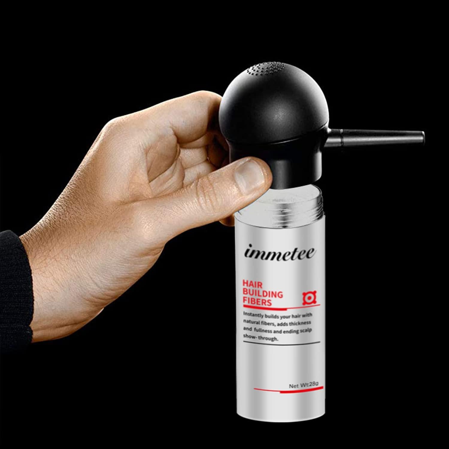 Atomizador de Fibra Capilar Immetee - Aplicador Preciso 5.5cm