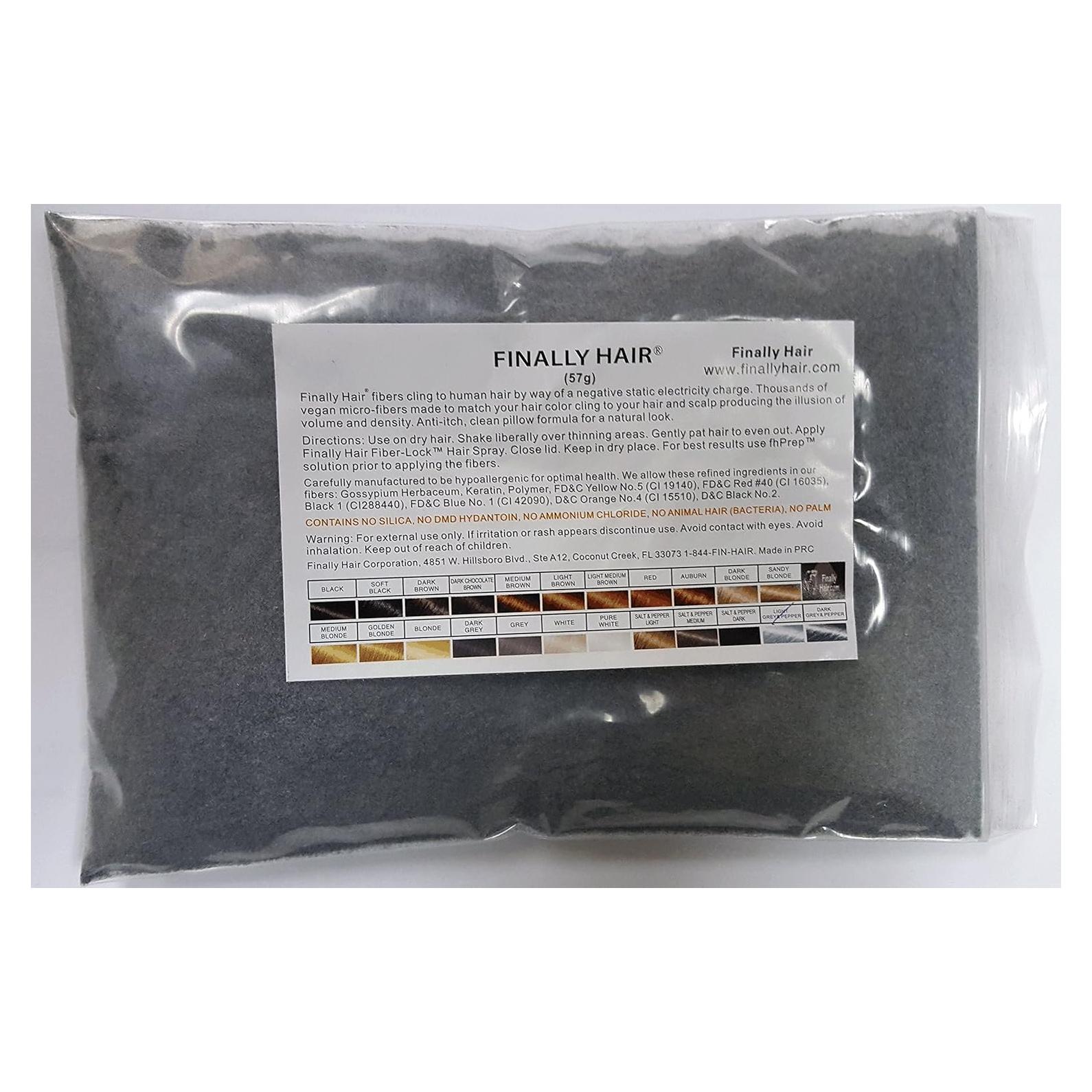 Fibra para el Cabello 57g Finalmente Cabello Gris Claro y Pimienta