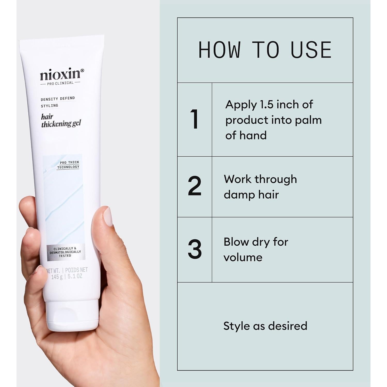 Gel Aglutinante para Cabello Nioxin Density Defend 151 ml