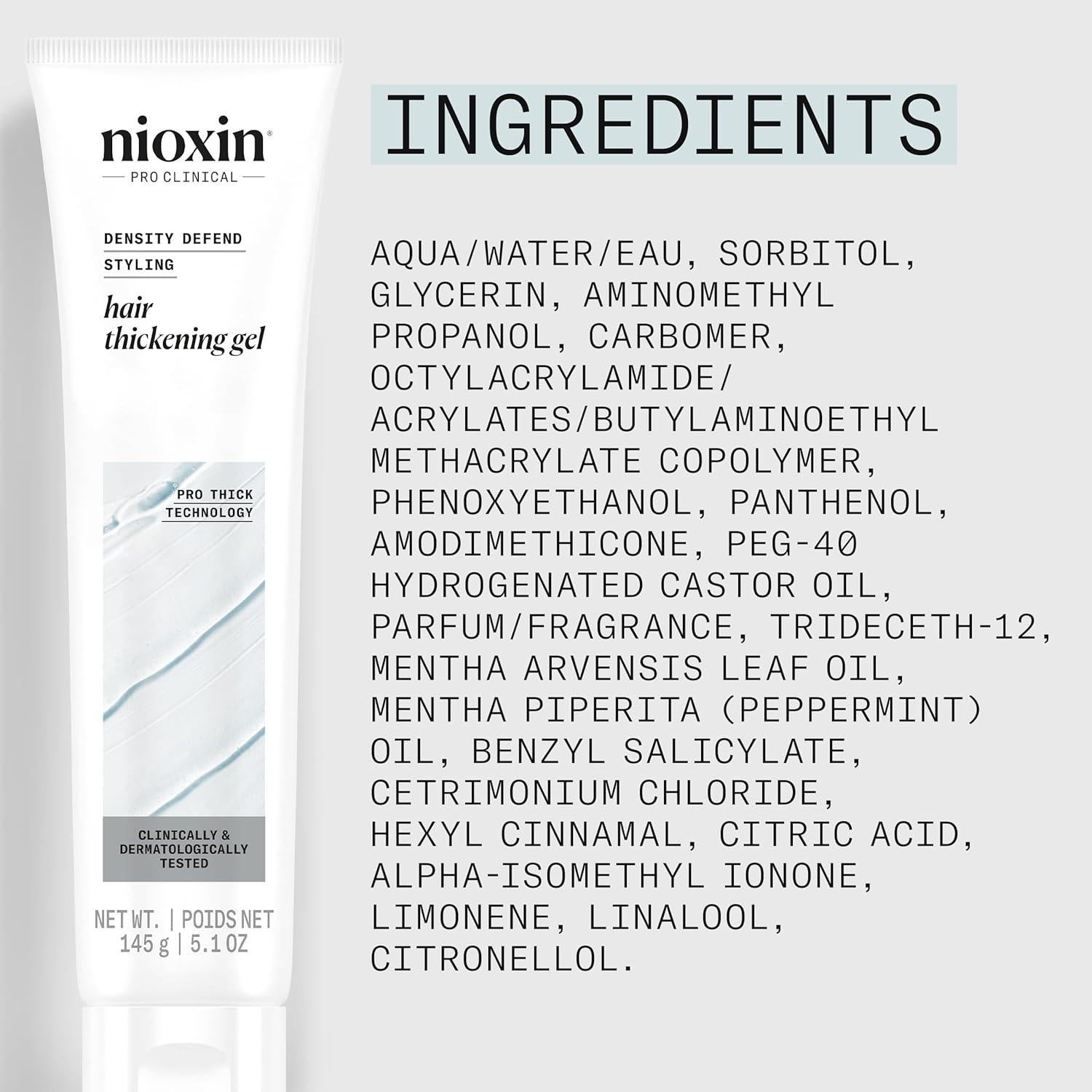 Gel Aglutinante para Cabello Nioxin Density Defend 151 ml