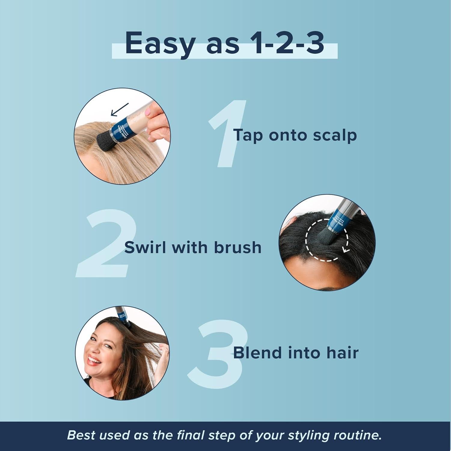 TRUHAIR Polvo Cubridor de Raíces - Color Negro - 4.5g