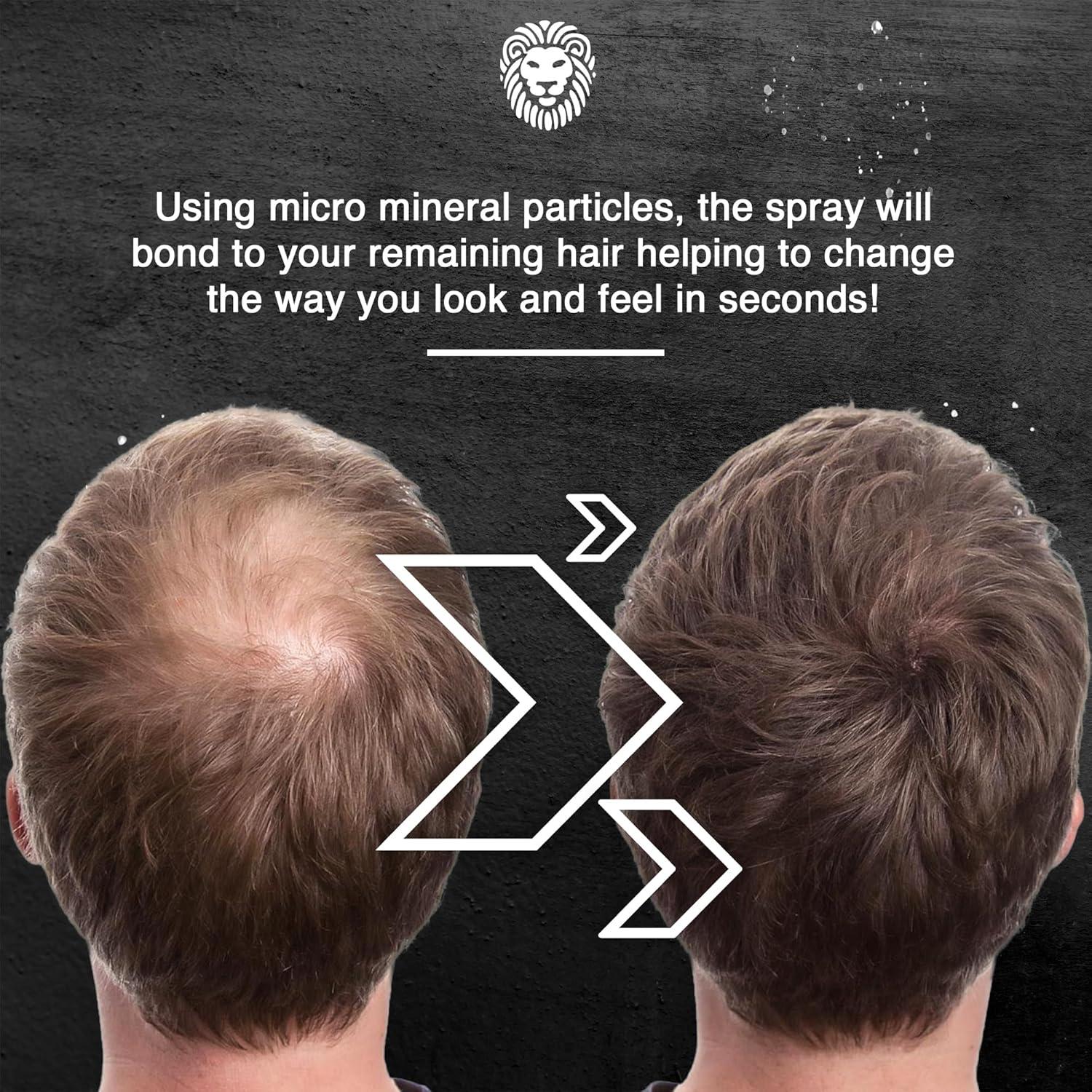 Spray Engrosador de Cabello Mane - Rellenador Raíces Negro 191g