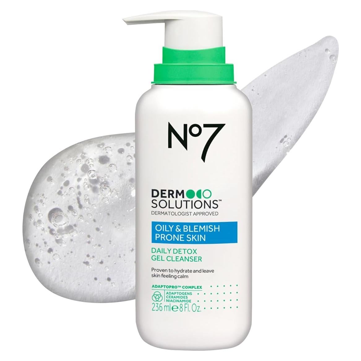 Gel Facial Limpiador Espumoso No7 236.6 ml - Piel Grasa