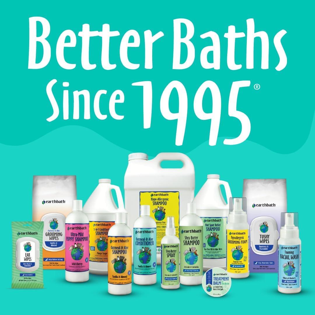 Jabón Facial Espumoso Earthbath para Perros y Gatos - 240 ml