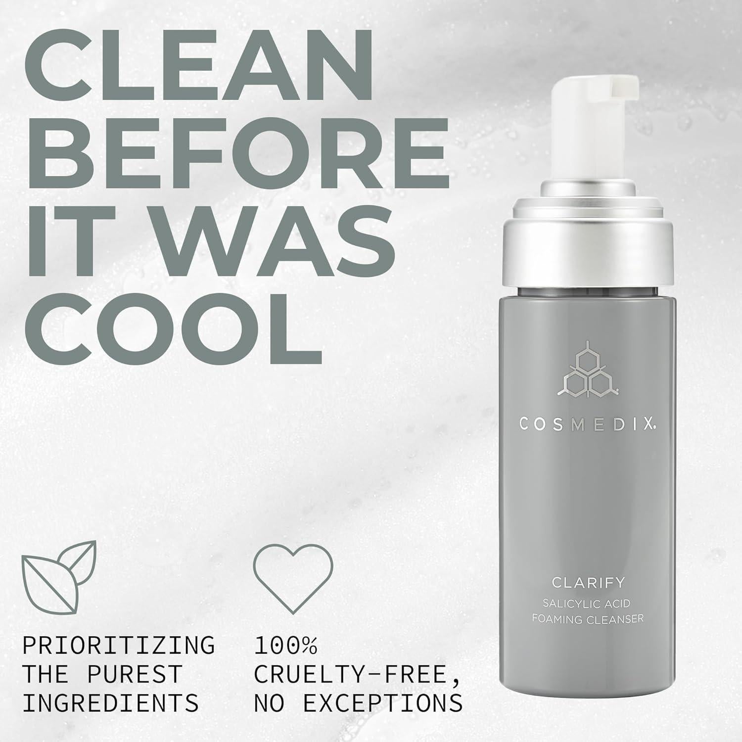 Limpiador Facial Espumoso COSMEDIX con Ácido Salicílico 150ml