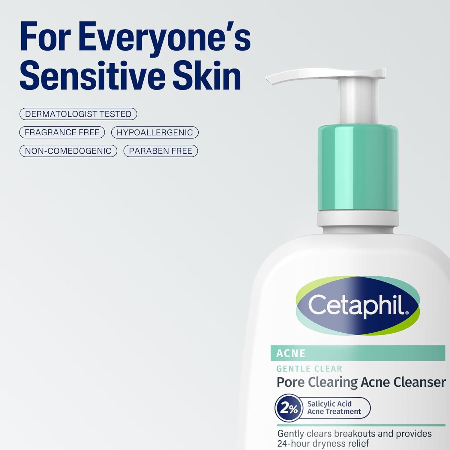 Cetaphil Limpiador de Acné Suave 236 ml con 2% Ácido Salicílico