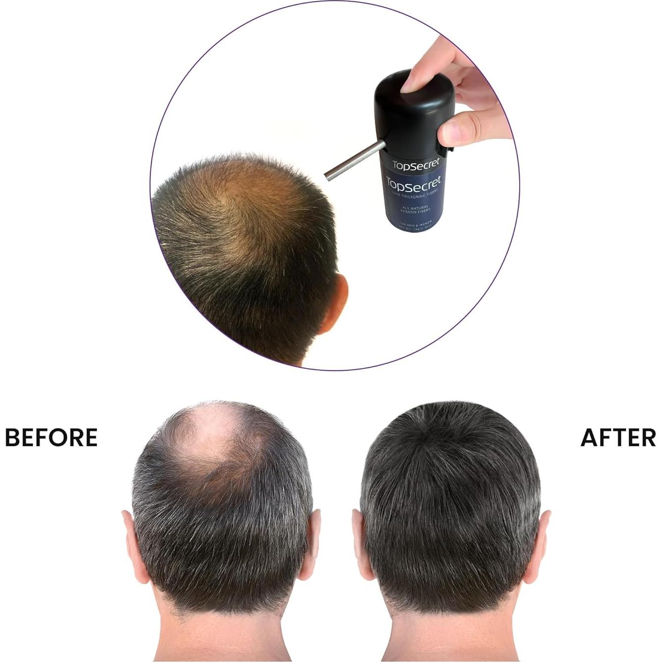 Aplicador de Fibra Capilar Top Secret - Spray Precisión - Negro