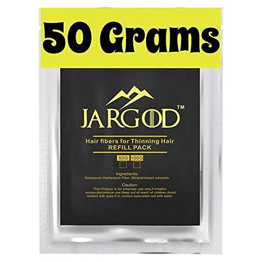 Fibras para Cabello Jargod 50g Marrón Oscuro - Corrector Pérdida