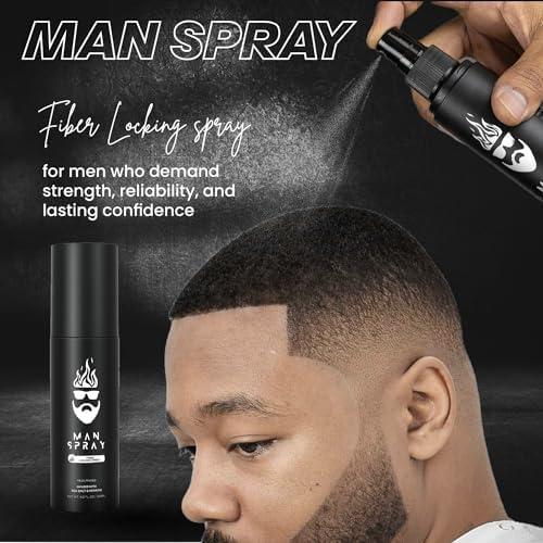 Set de Cabello Man Essentials - Fibras Engrosadoras y Spray Fijador