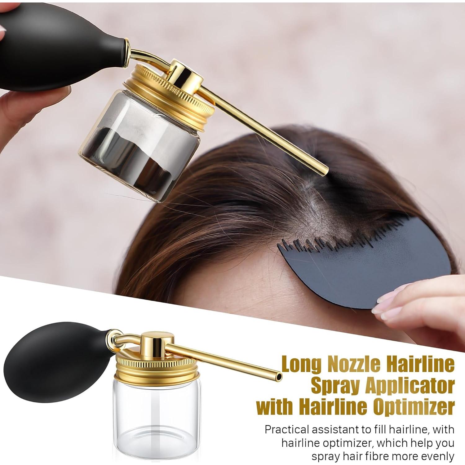 Spray de Fibra para Cabello Hohean con Boquilla Precisa 20cm