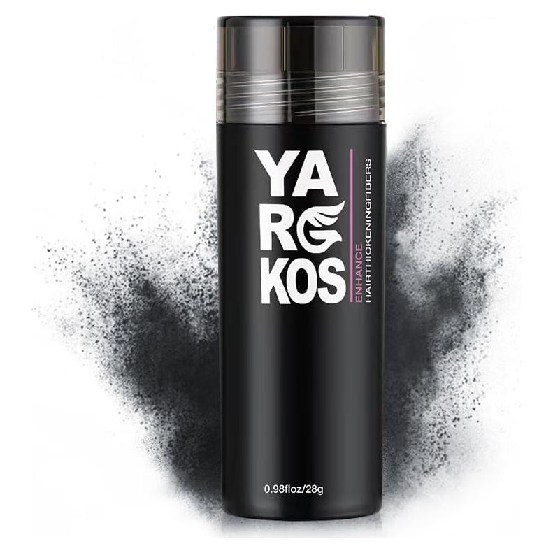 Fibras para Cabello Fino Yargkos 28g Gris Oscuro - Relleno Natural