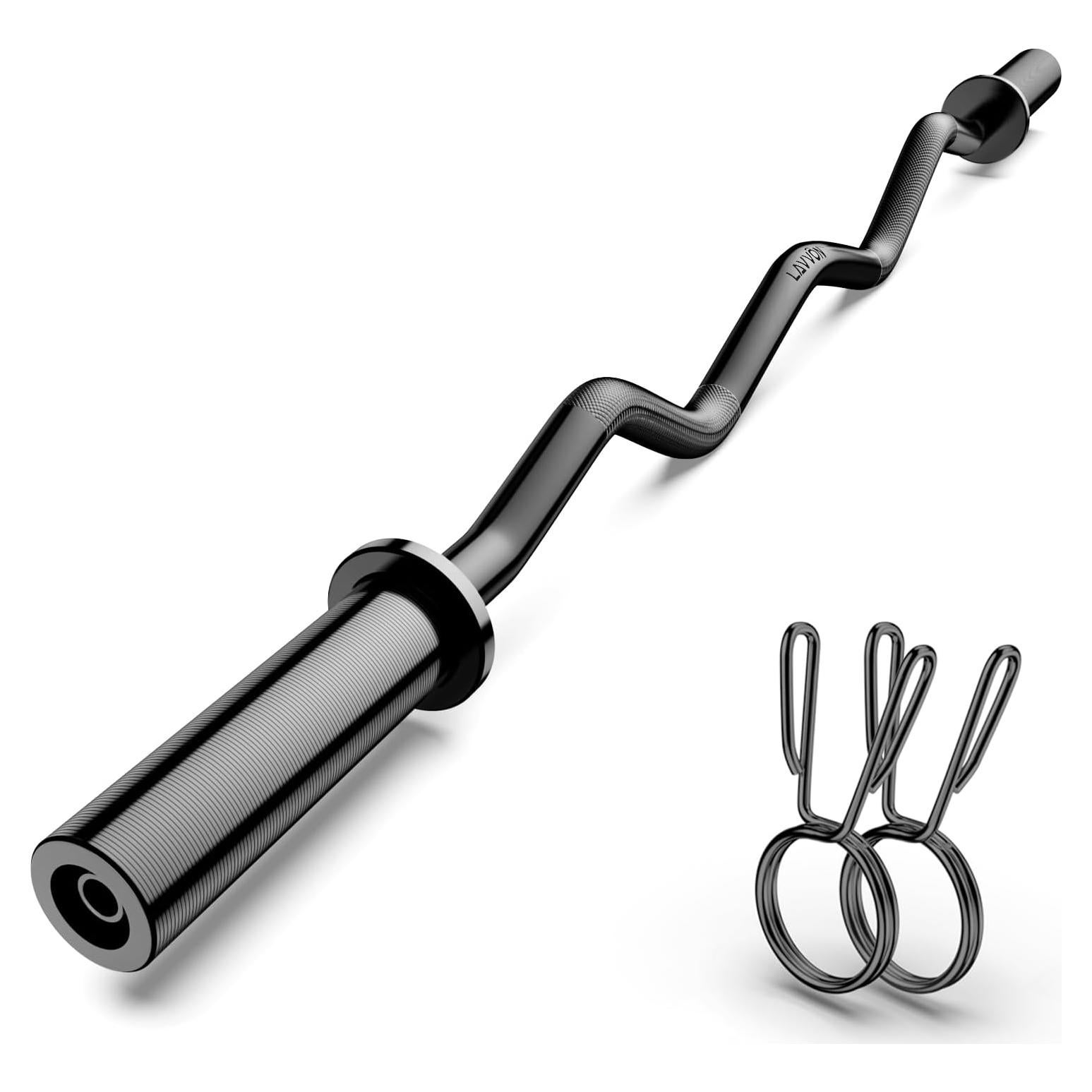 Barra de Curl EZ Olímpica LAVVON 119 cm Acero Cromado 226 kg