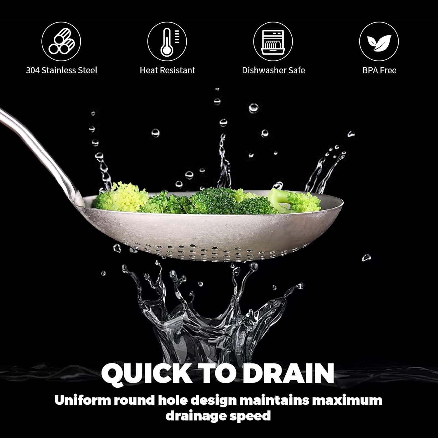 Cuchara Ranurada Skimmer Marte de Acero Inoxidable 36.6 cm