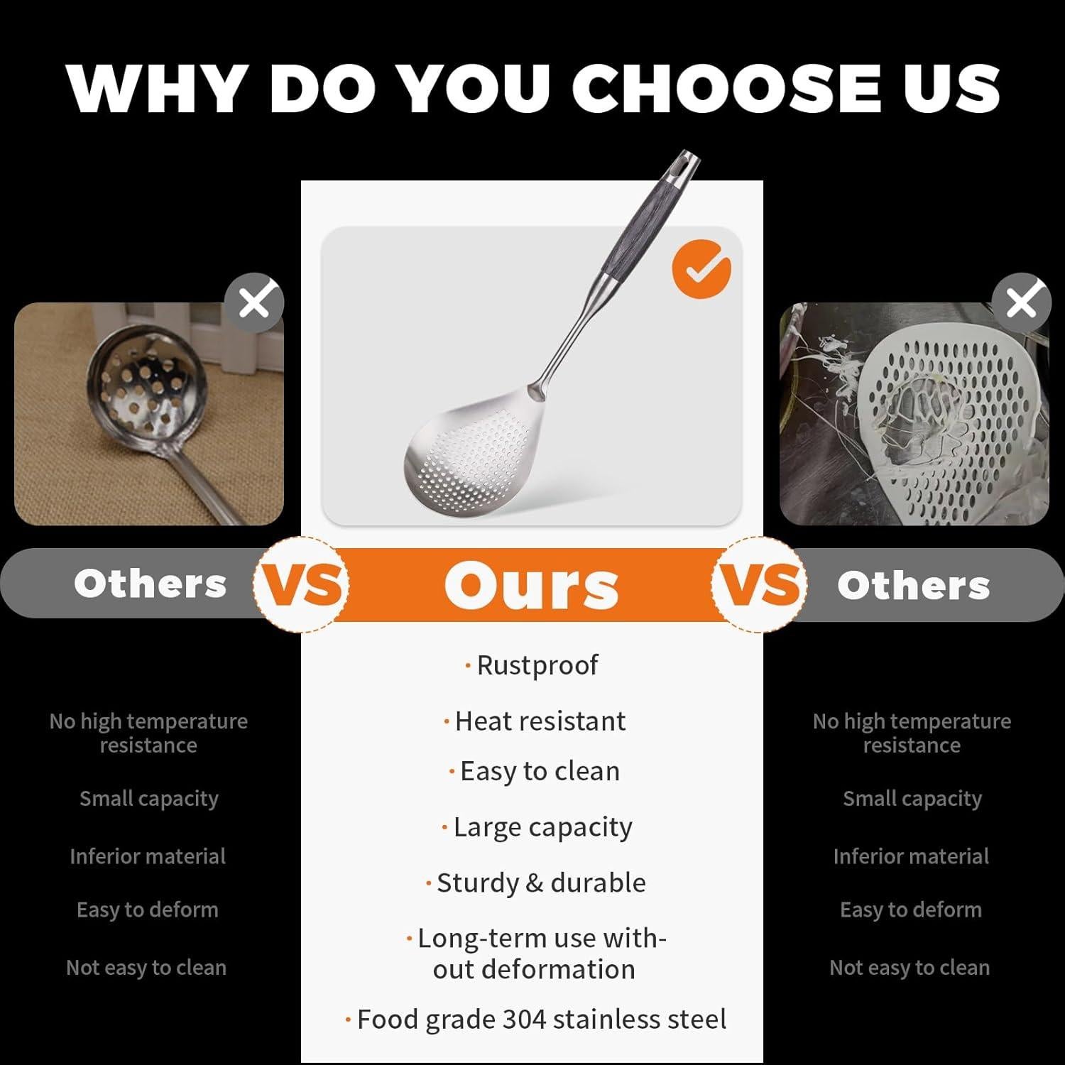 Cuchara Ranurada Skimmer Marte de Acero Inoxidable 36.6 cm