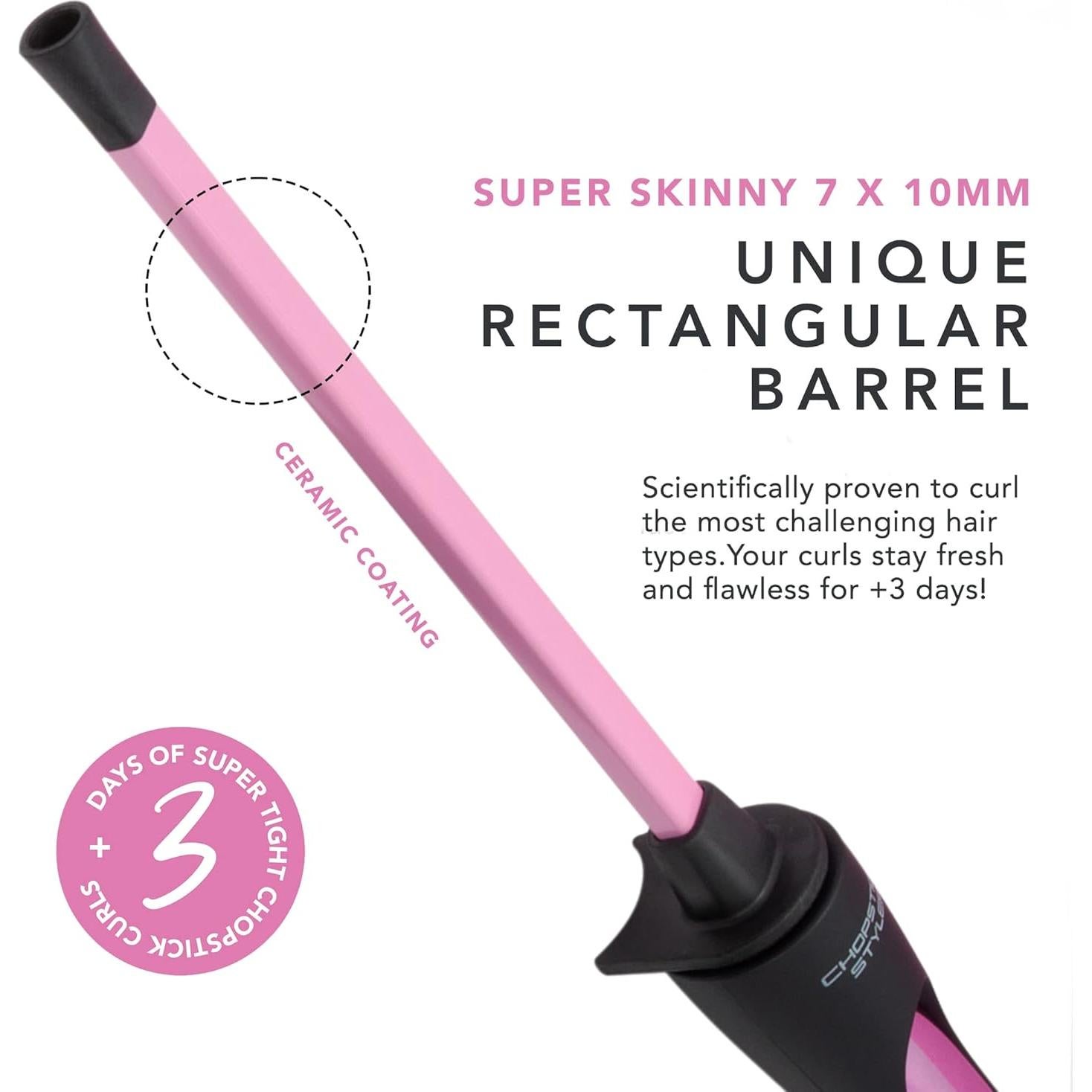 Rizador de Cabello CHOPSTICK STYLER Heroine 0.3" Cerámico