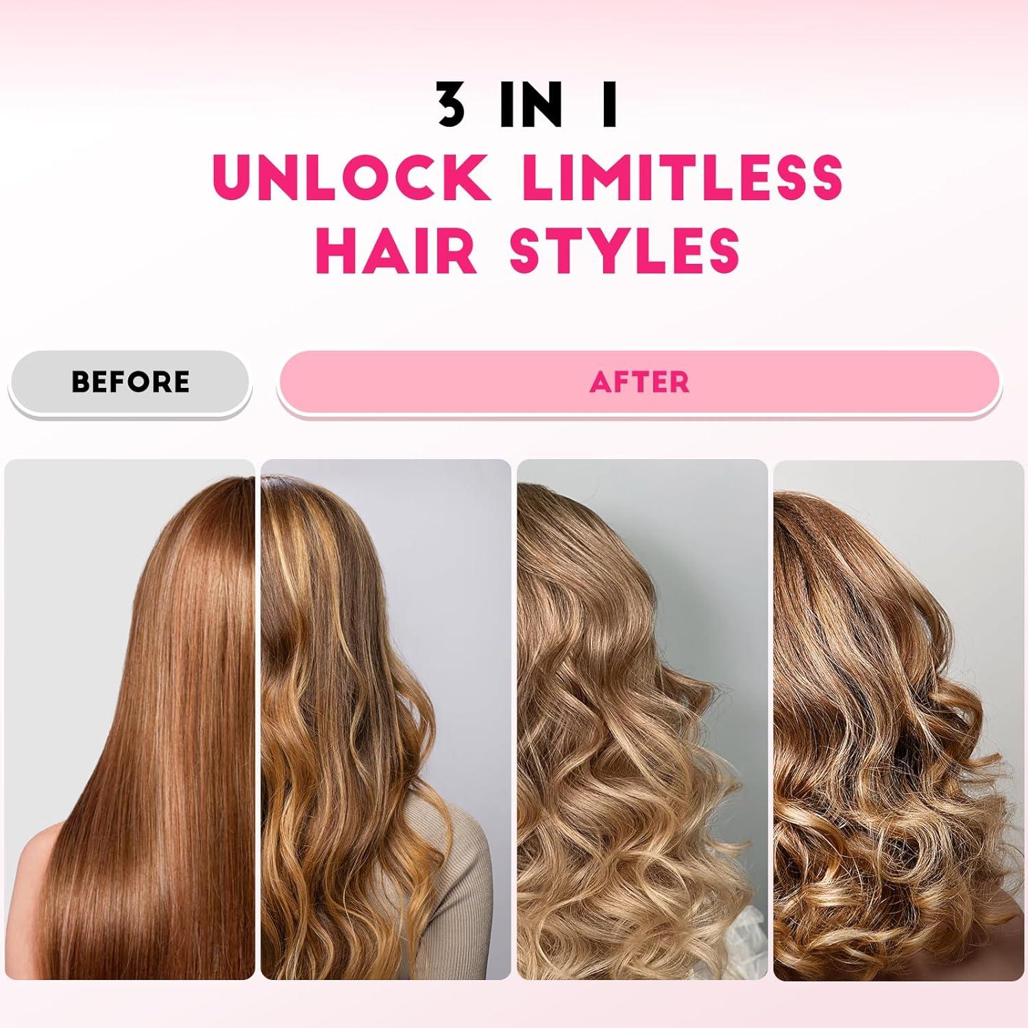 Plancha de Rizar Automática MESCOMB HC04 3 Barriles Intercambiables