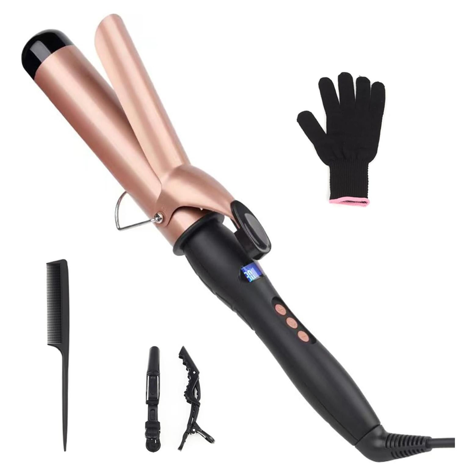 Plancha de Rizar JAETON 1.5" Cerámica con Pantalla LCD