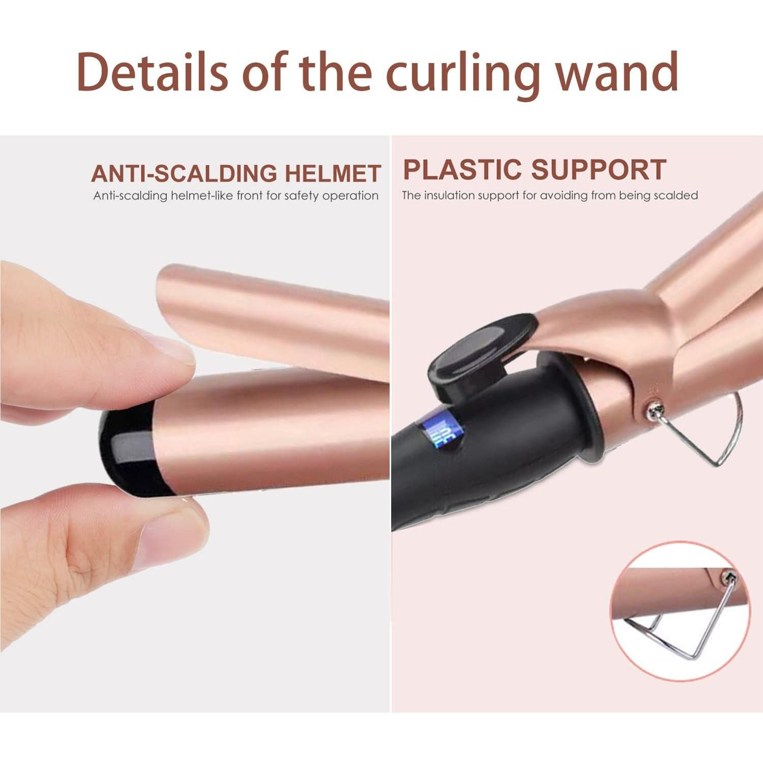 Plancha de Rizar JAETON 1.5" Cerámica con Pantalla LCD