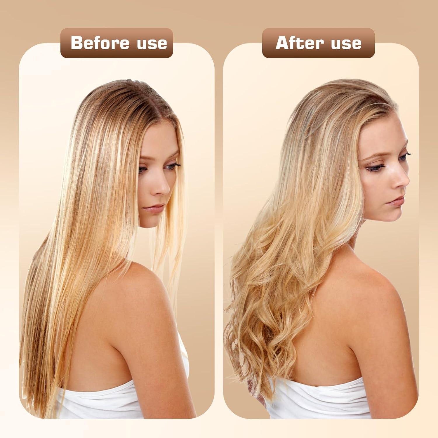 Plancha de Cabello 1.25" Podiality Cerámica 2 en 1 Temperatura Ajustable