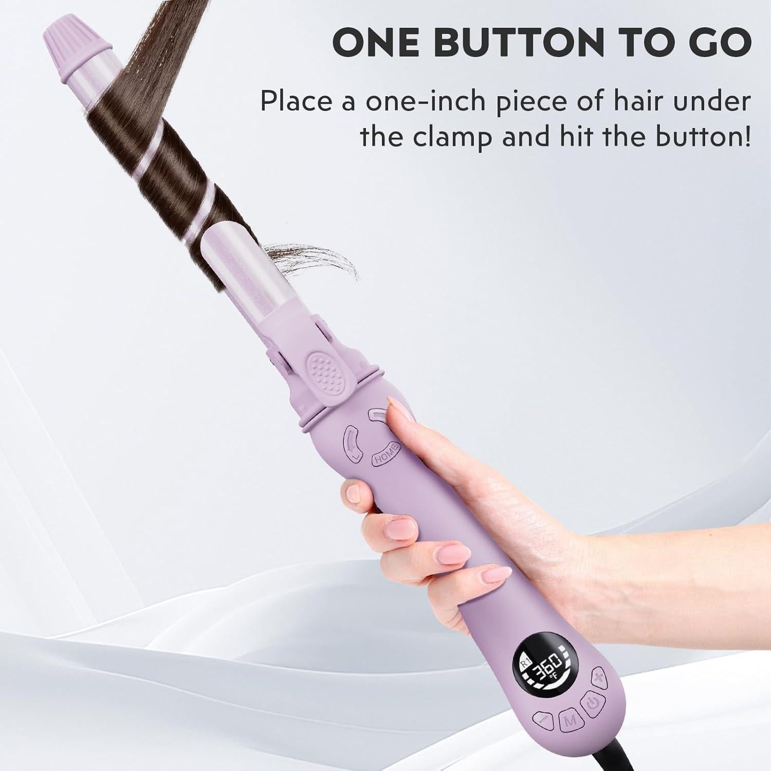 Rizador Automático Lanvier 25mm con 11 Temperaturas y Doble Voltaje