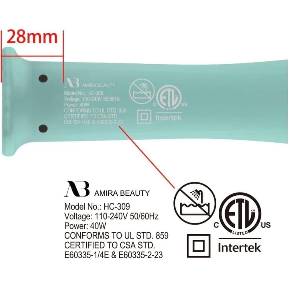 Plancha de Rizar Automática Amira Belleza Cerámica Verde