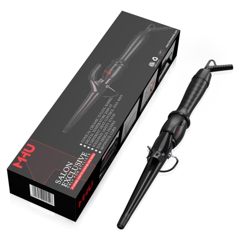 Varita de Rizado MHU Cerámica 1.27-2.54 cm Ajustable