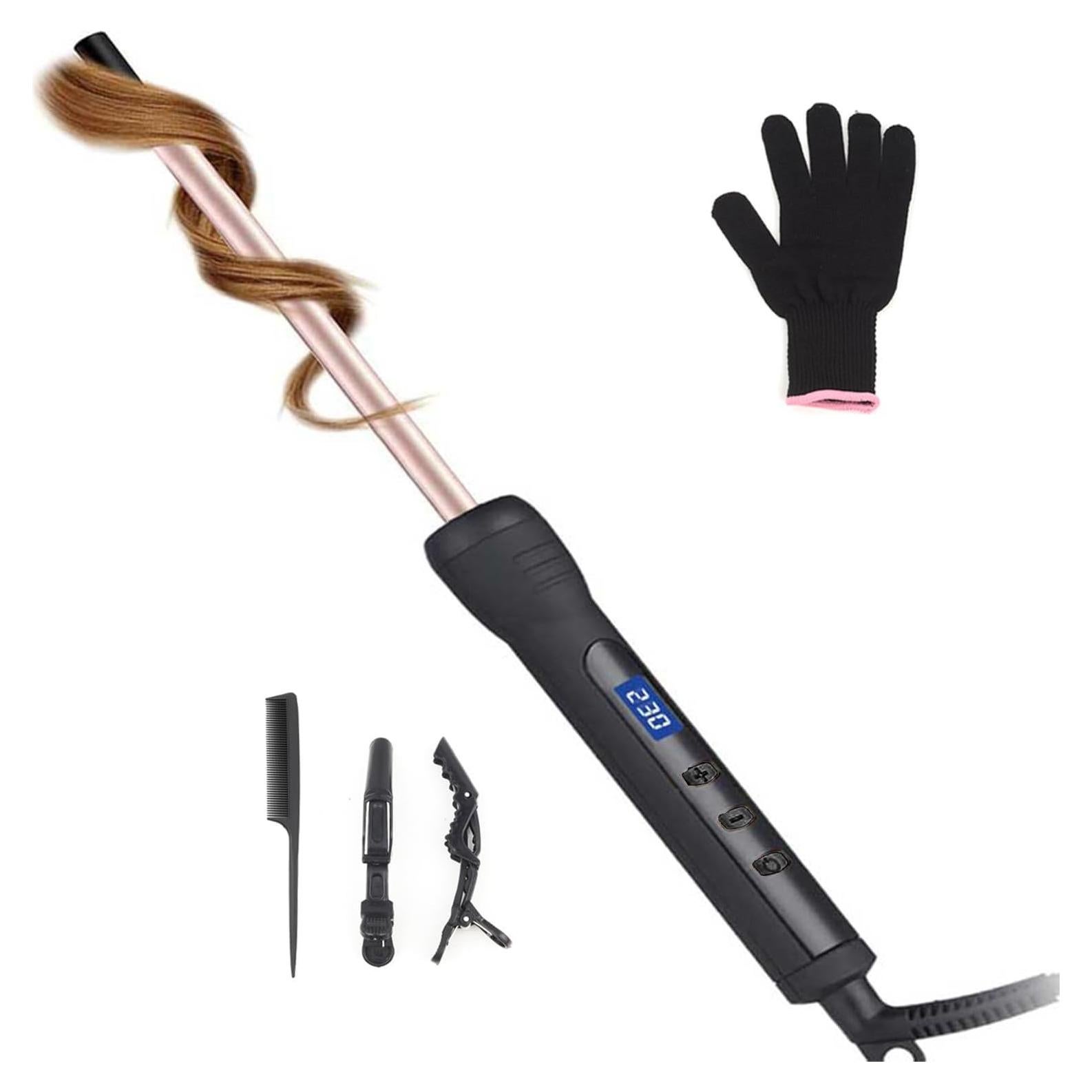 Plancha de Rizar Jaeton 9mm Cerámica Ajustable Oro Rosa