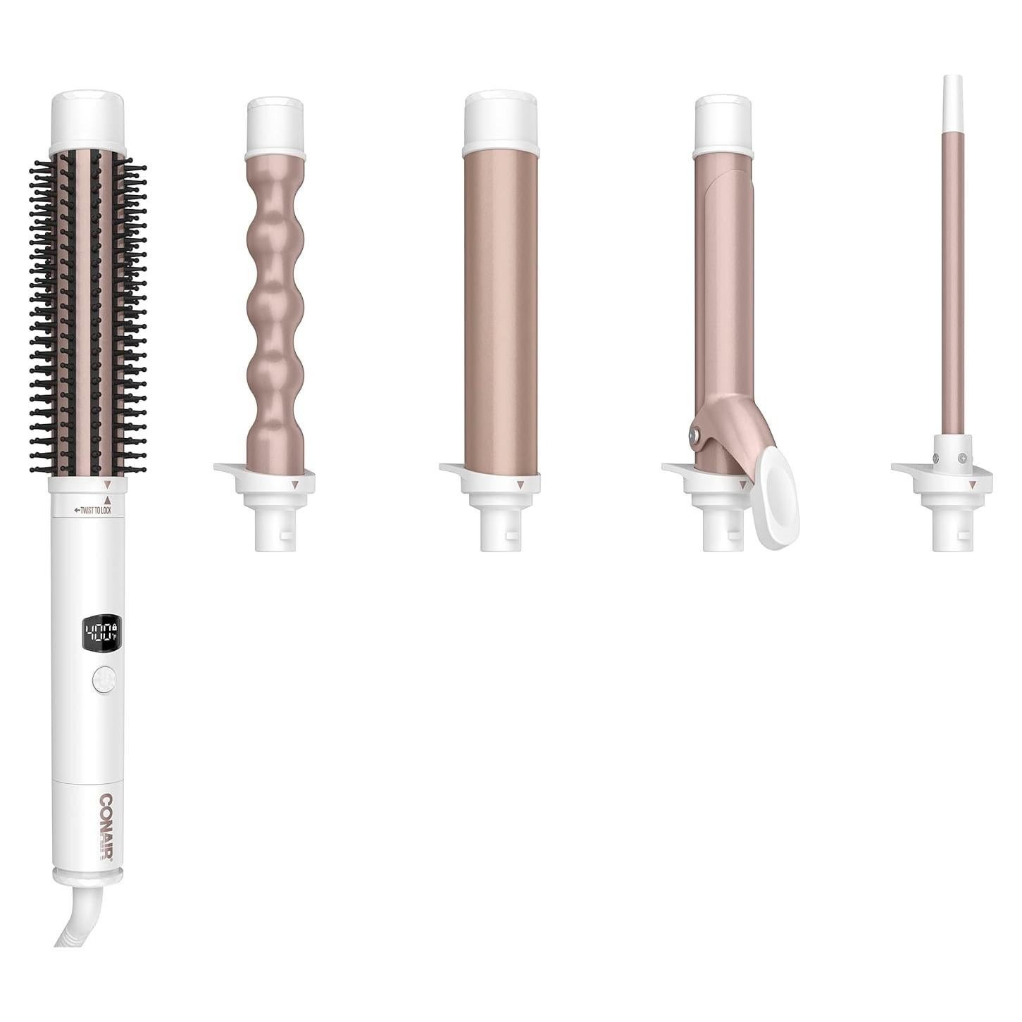 Estilizador de Cabello 5 en 1 Conair Doble Cerámica Accesorios