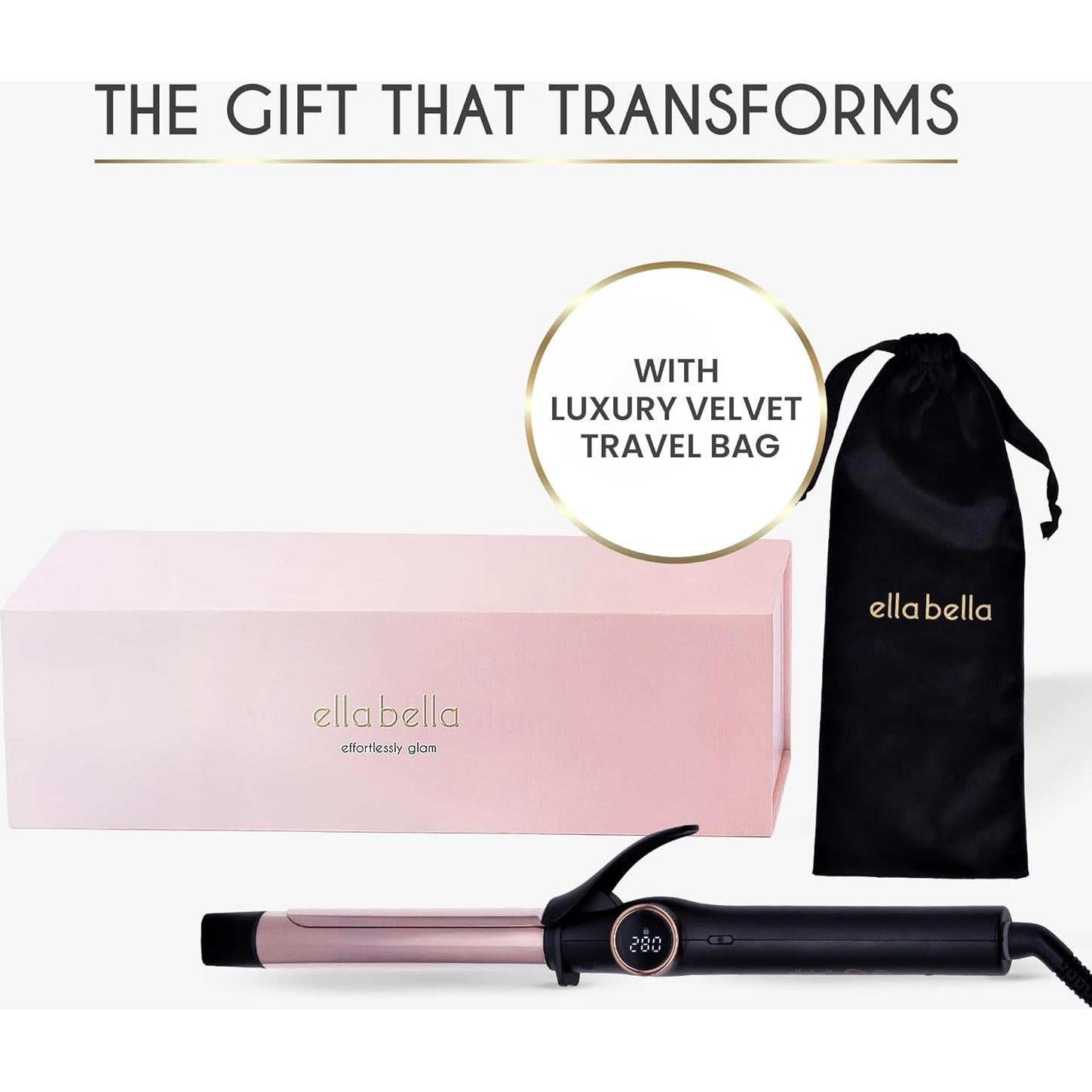 Plancha de Rizar ELLA BELLA 1 Pulgada Doble Voltaje Cerámica