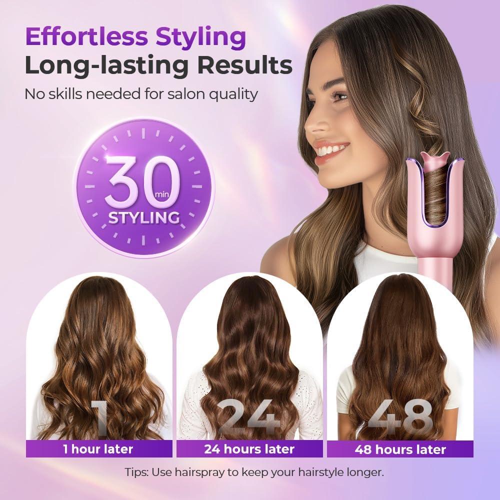 Rizador Automático Moerae 1" (2.54 cm) 3 Temperaturas Antienredos