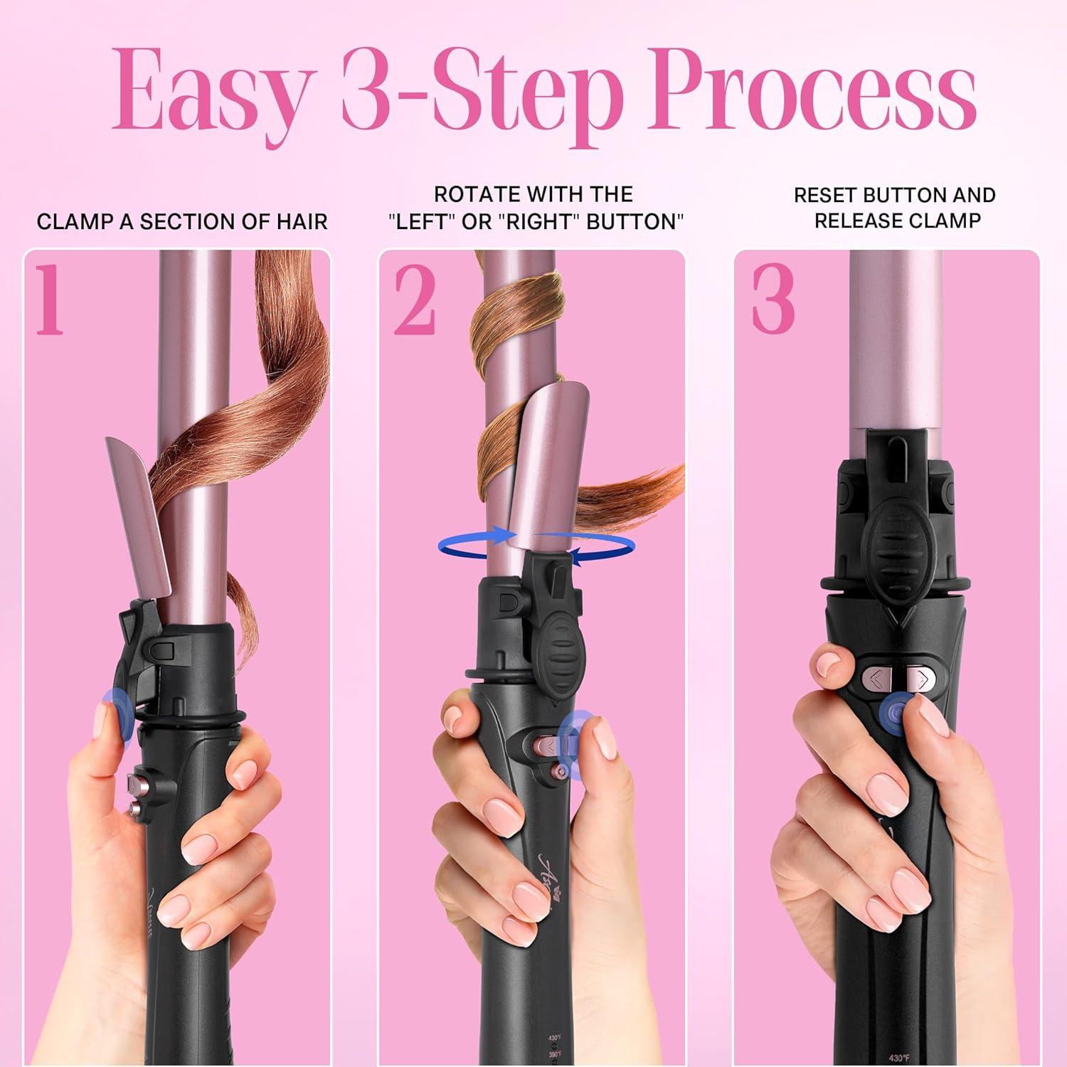 Rizador Automático Asani 1 Pulgada - Calentamiento Rápido 221°C