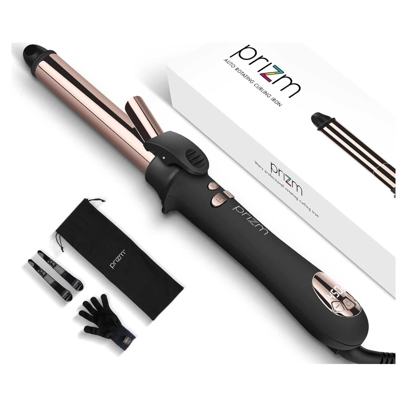 Plancha de Rizar Automática Prizm 1" Titanio Nano 11 Temperaturas